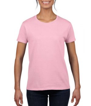 PLAYERA CUELLO REDONDO DAMA GILDAN 2000FL