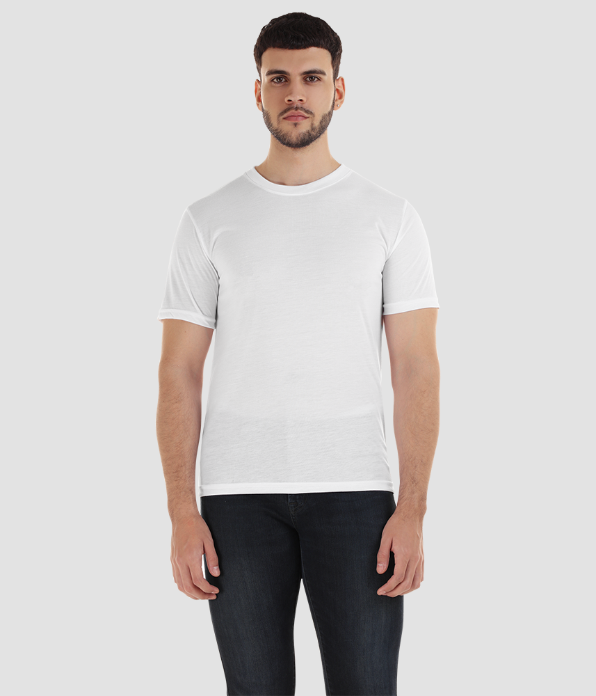 PLAYERA CABALLERO EUROCOTTON CUELLO REDONDO PARA SUBLIMAR