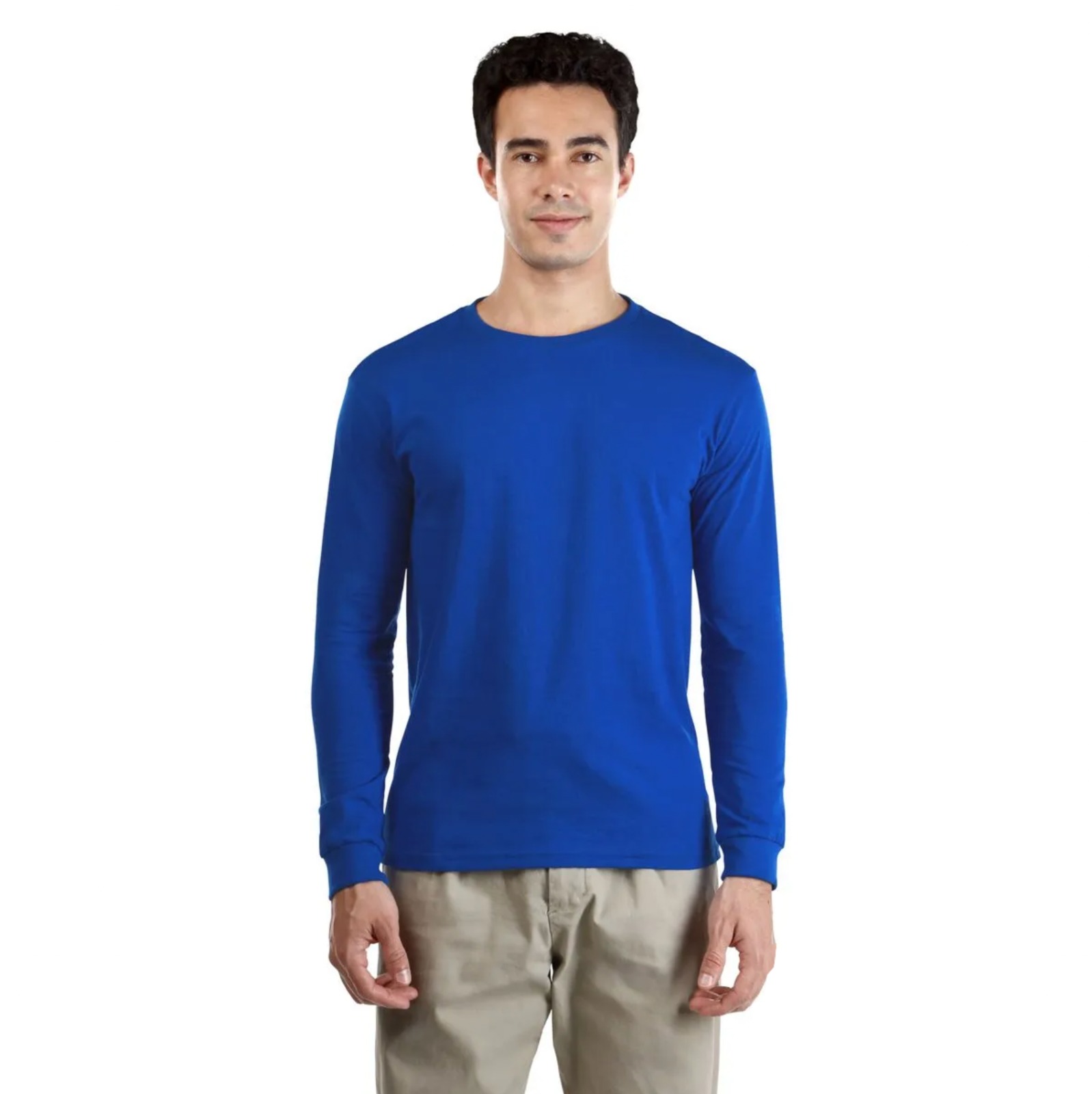 PLAYERA CUELLO REDONDO MANGA LARGA UNISEX EUROCOTTON
